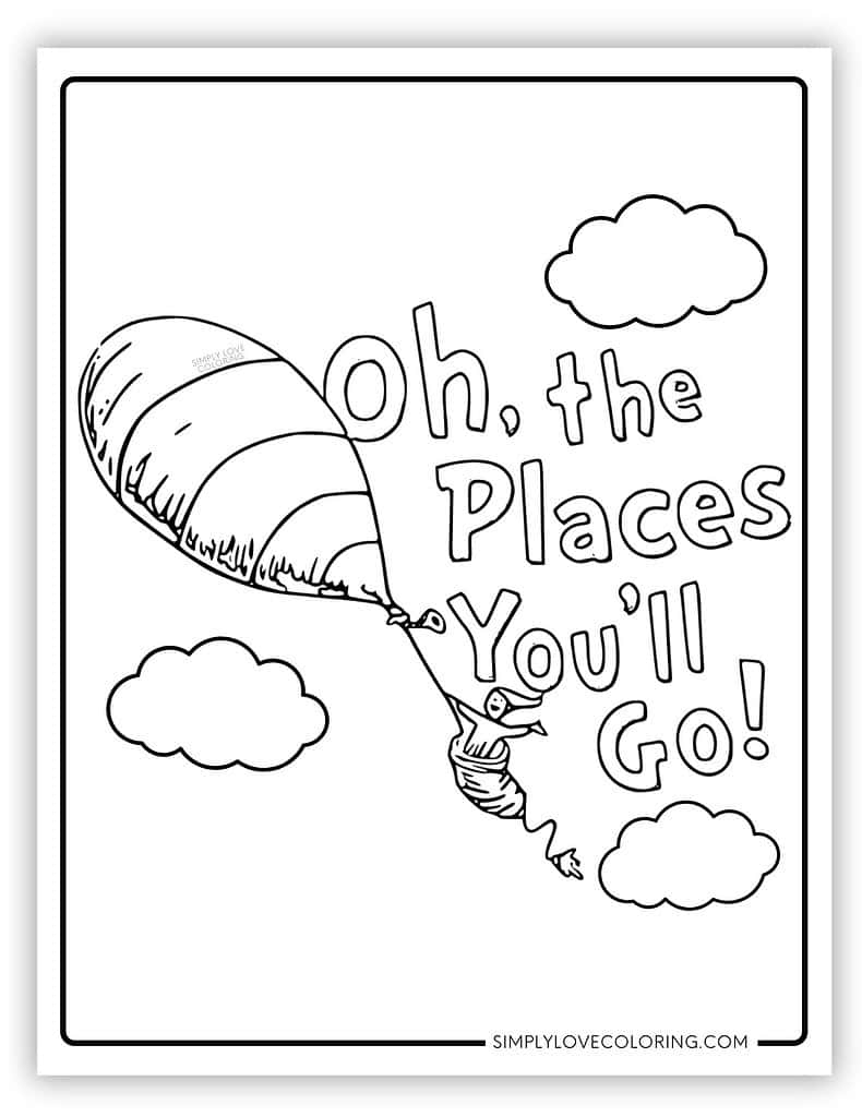 Oh The Places You ll Go Coloring Pages Free PDF Printables Simply Love Coloring