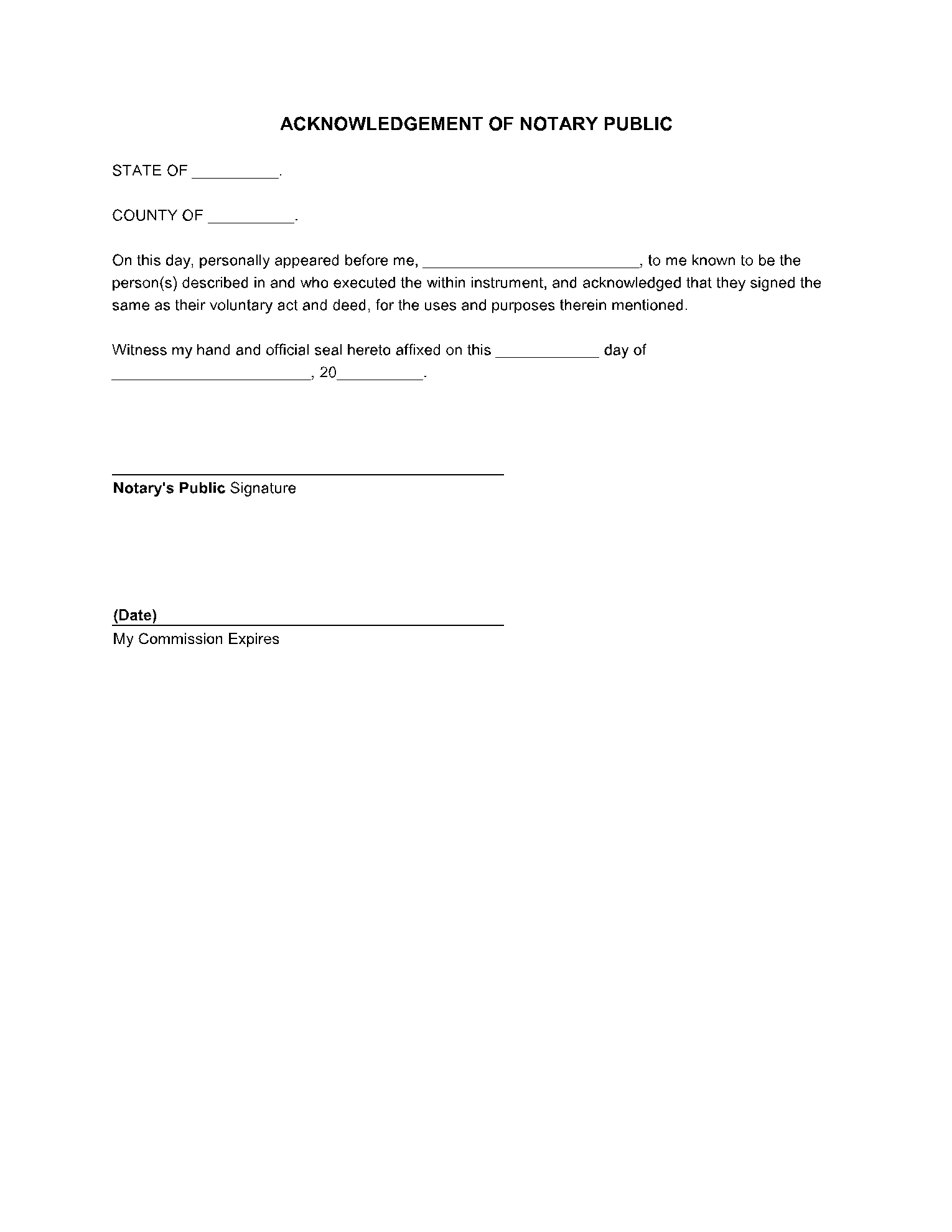 Free Blank Printable Quit Claim Deed Ohio