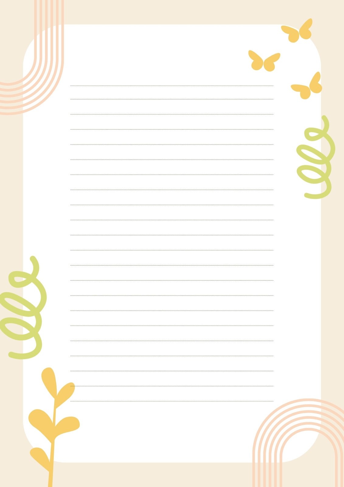 Free Printable Elegant Stationery Templates