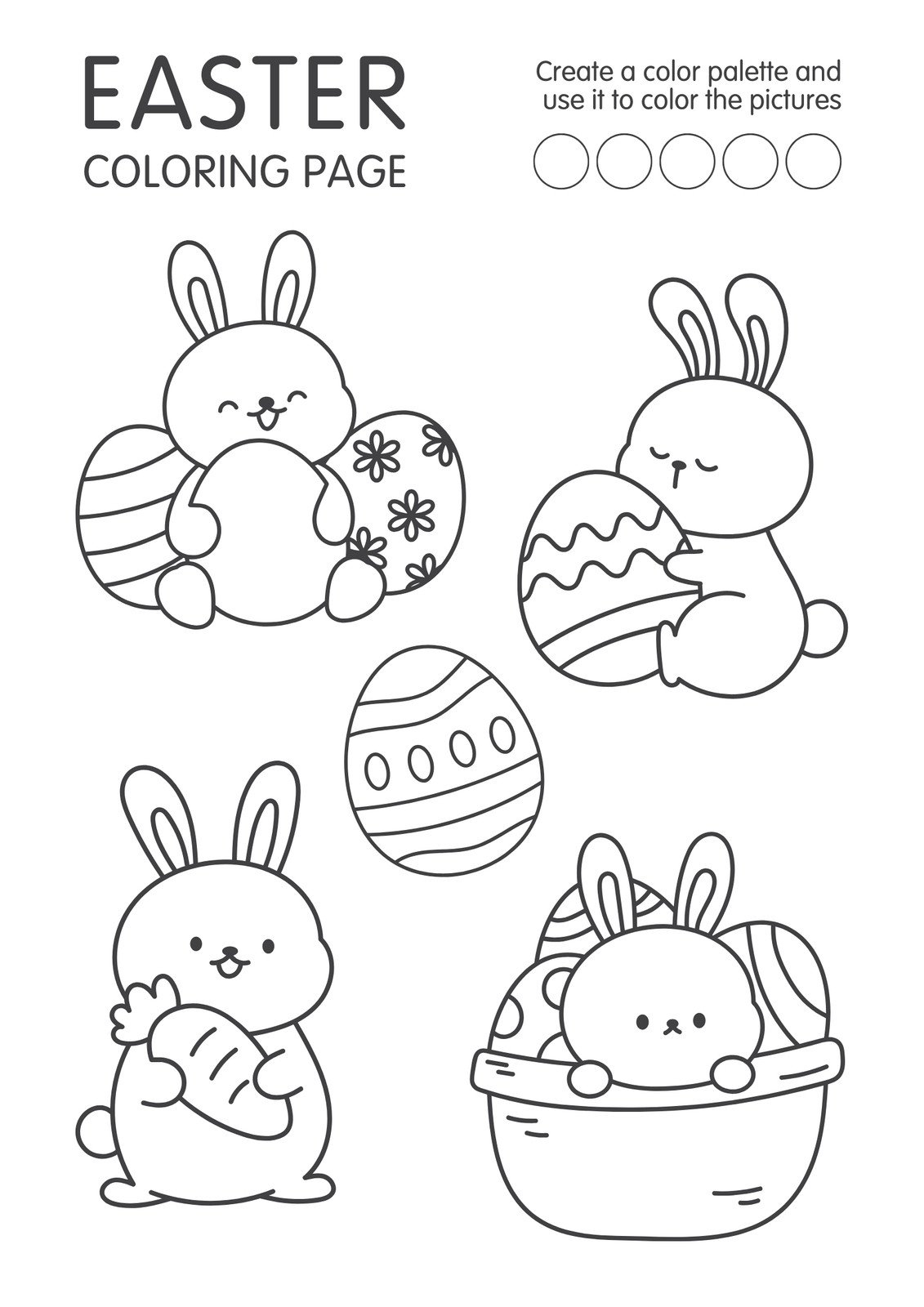 Page 7 Free Custom Printable Easter Worksheet Templates Canva