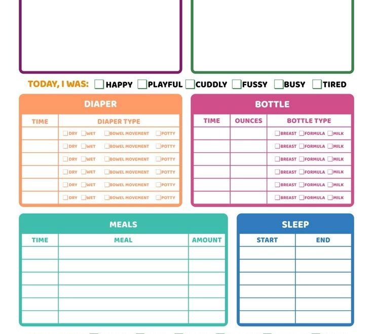 Preschool Daily Reports 10 Free PDF Printables Printablee