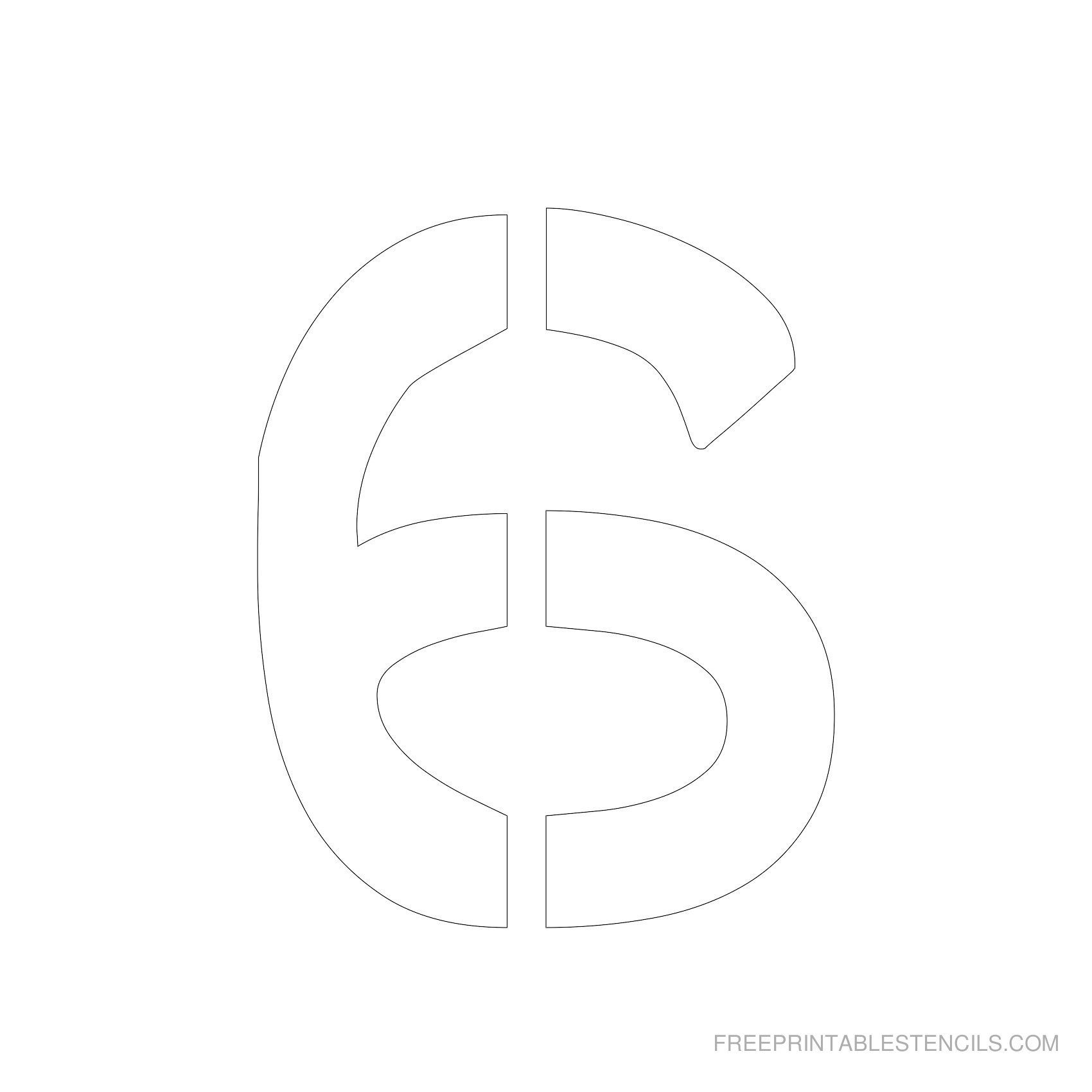 Free Printable 4 Inch Number Stencils