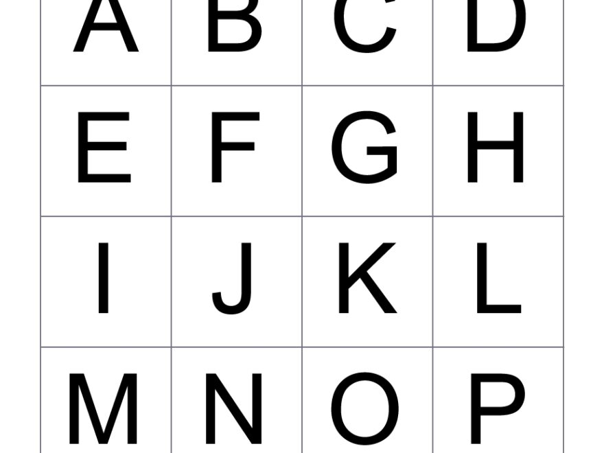 Printable Alphabet Letters 26 Letters A Z Memozor