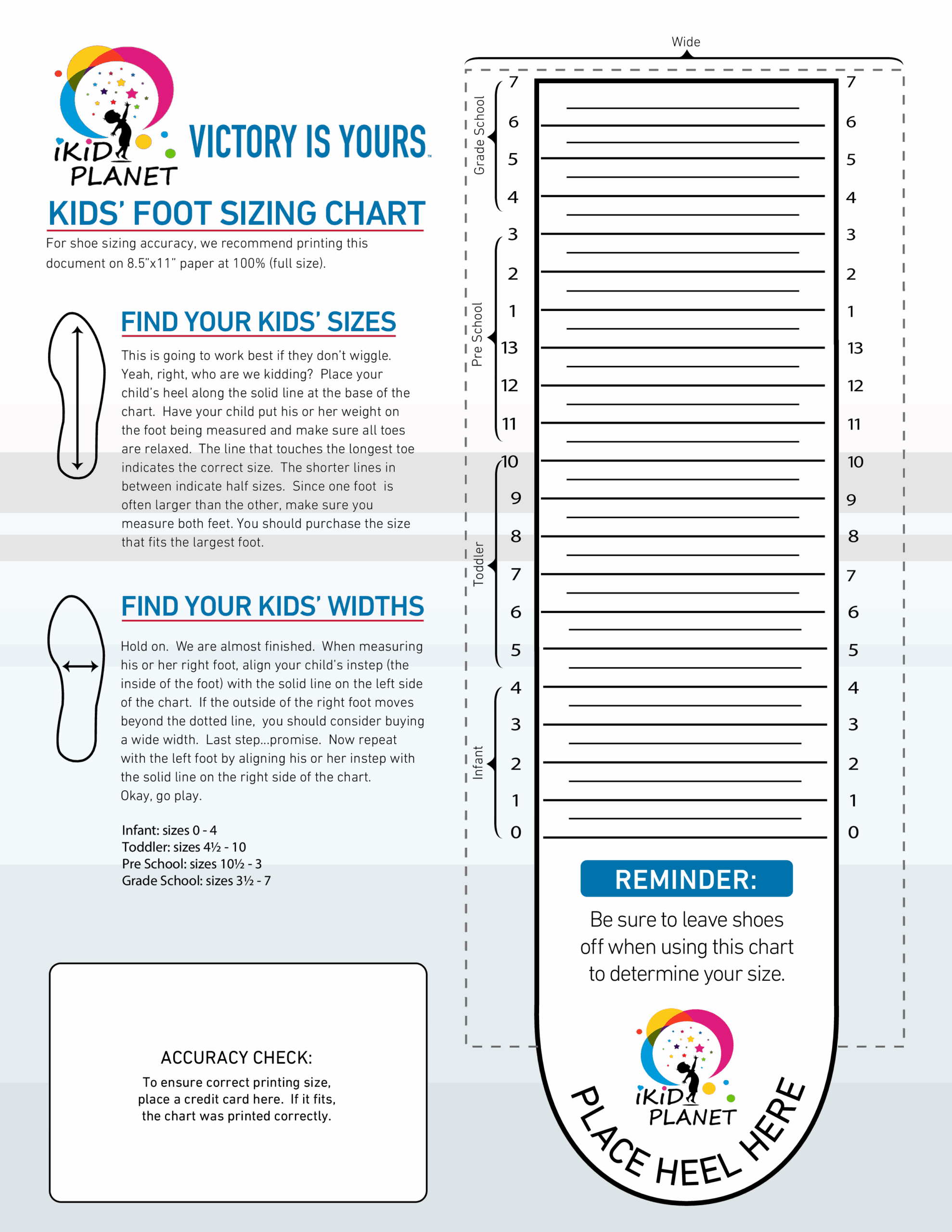 Printable Baby Shoe Size Chart New Arrivals