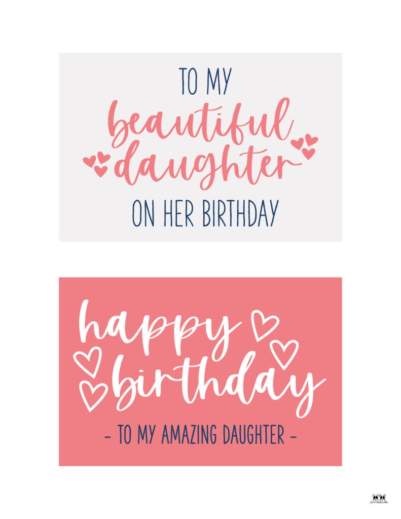 Free Printable Birthday Cards For Daughter