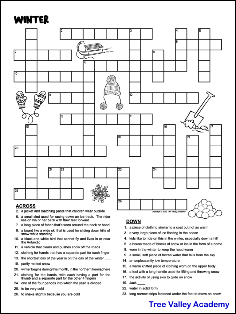 Printable Daily Crosswords Worksheets Library