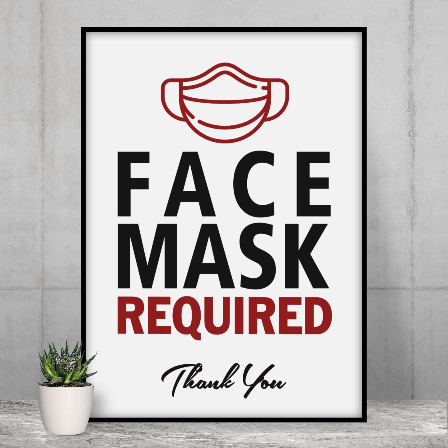 PRINTABLE Face Mask Required Sign Wear A Mask Hospital Sign Mask Must Be Worn Masks Required Health Facility Office Sign JPG PDF Etsy