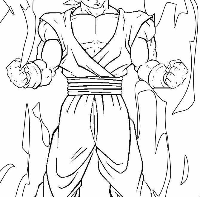 Printable Goku Coloring Pages For Kids