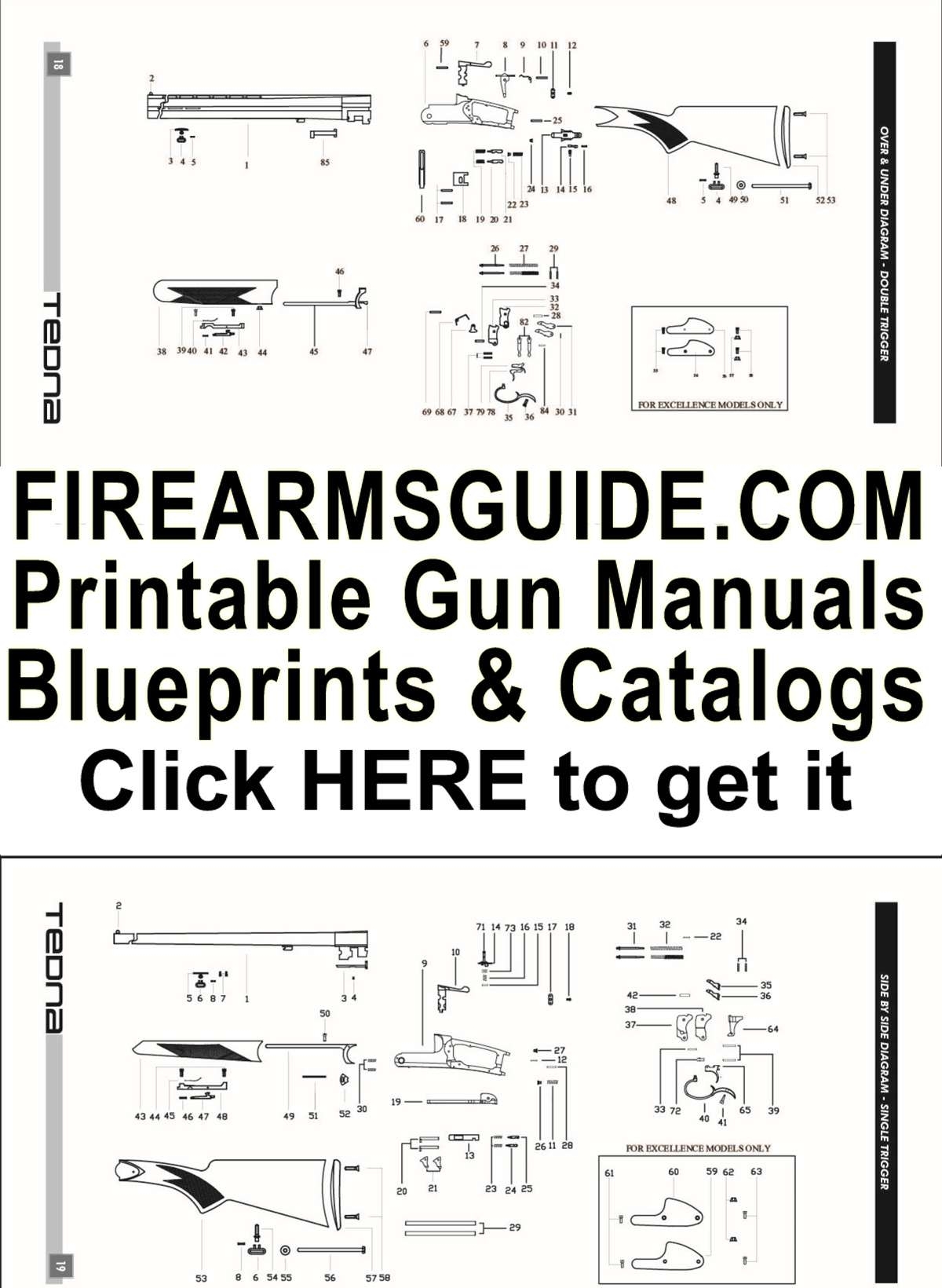 Printable Gun Manuals Blueprints Schematics And Guns Ammo Catalogs