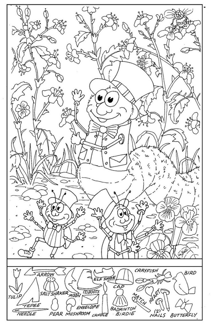 Hidden Pictures Printables For Kids