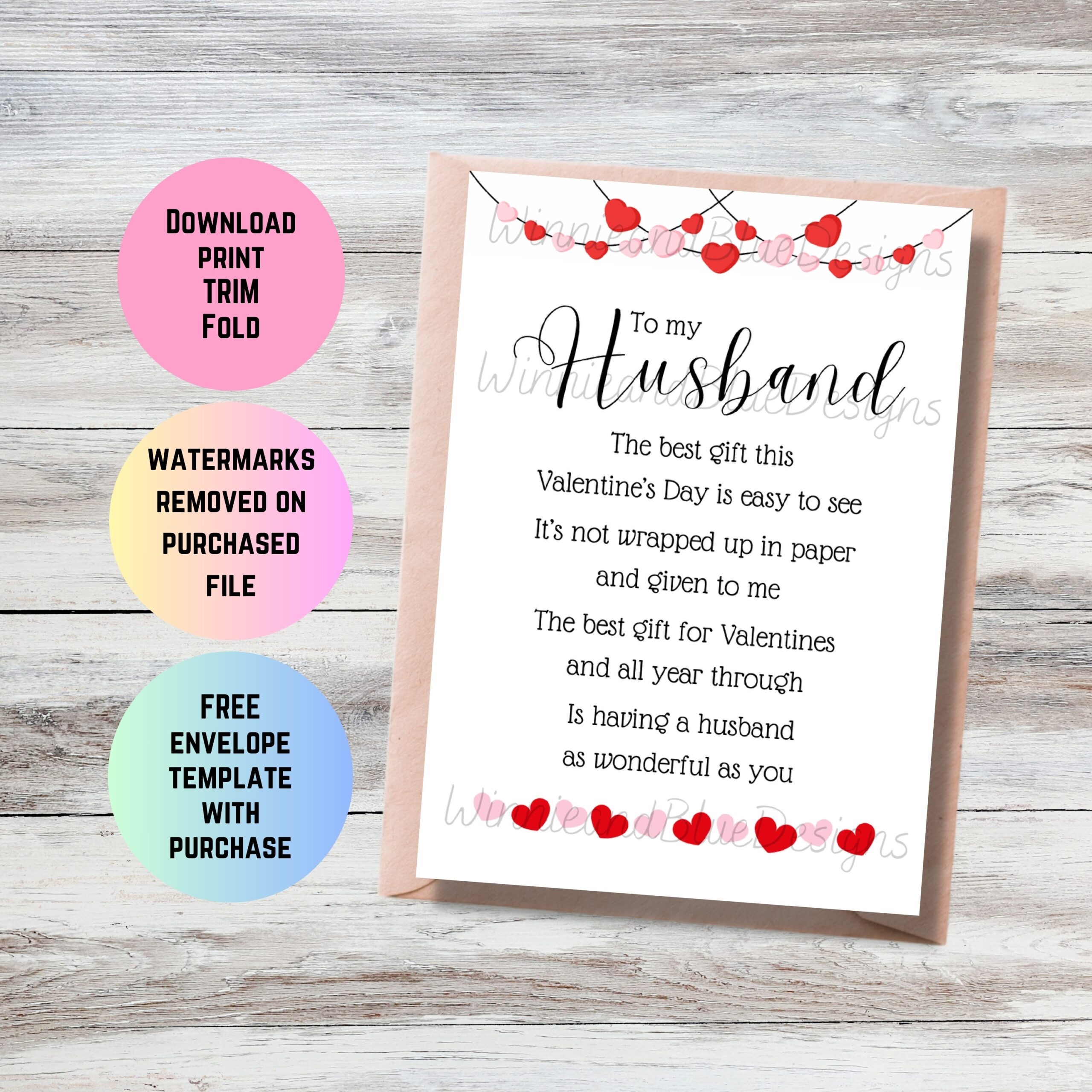 Free Printable Husband Valentine Cards