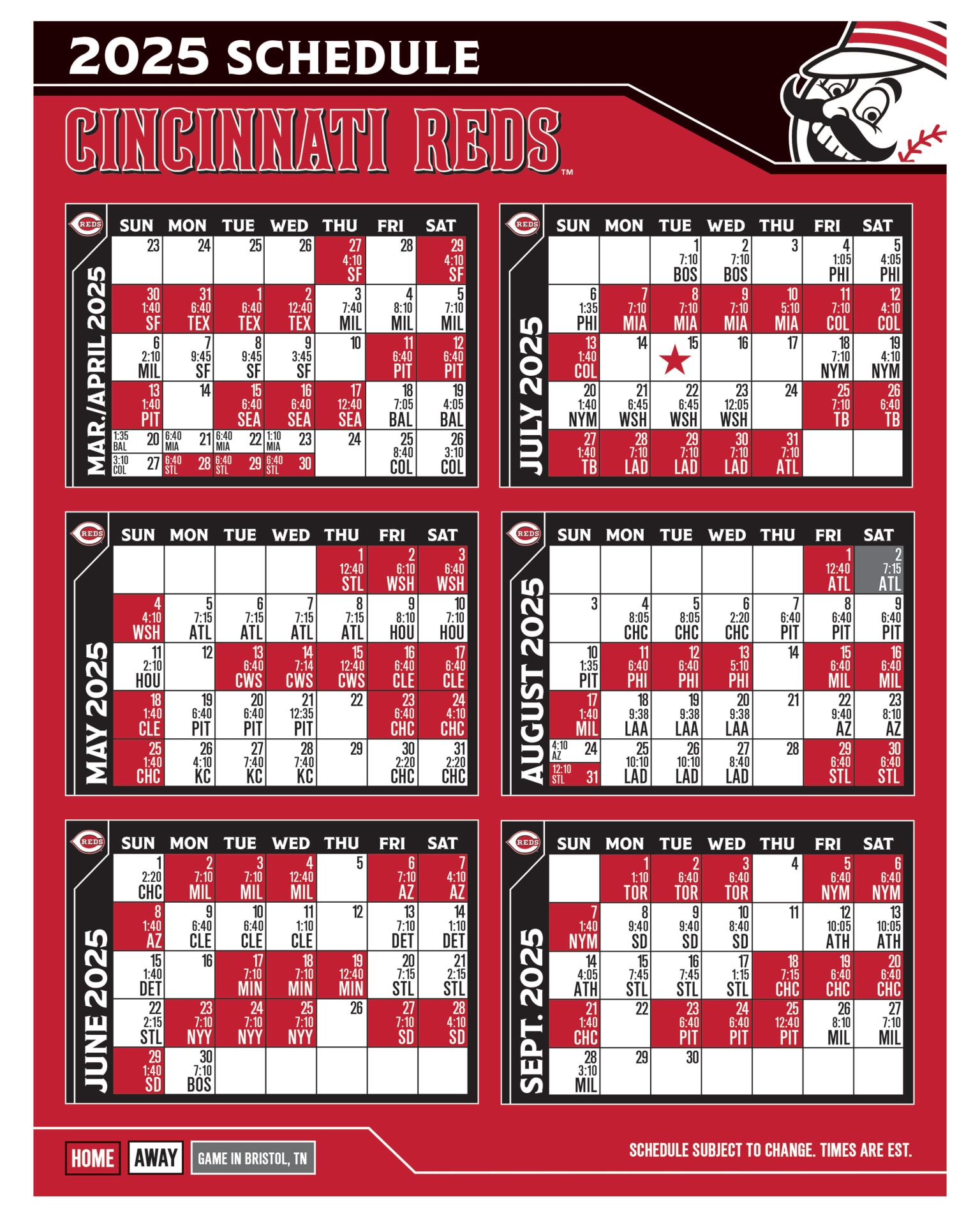 Chicago Cubs 2025 Schedule Printable