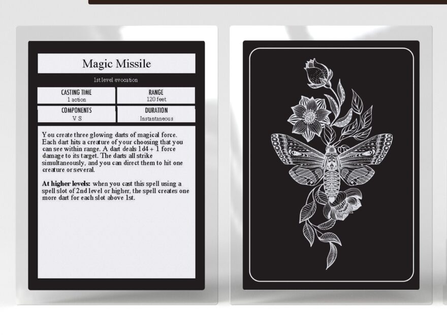 Printable Spell Cards Dnd 5e PDF Fillable Digital Download Dungeons And Dragons Etsy Finland