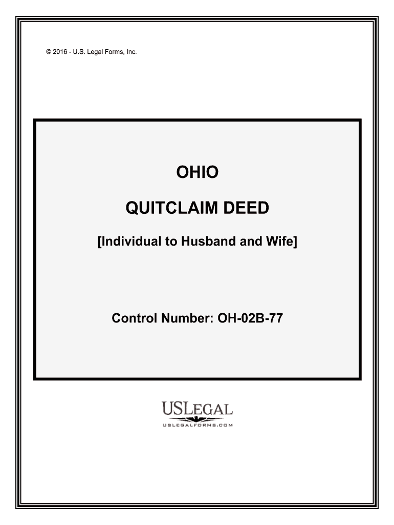 Quit Claim Deed Ohio Pre built Template AirSlate SignNow
