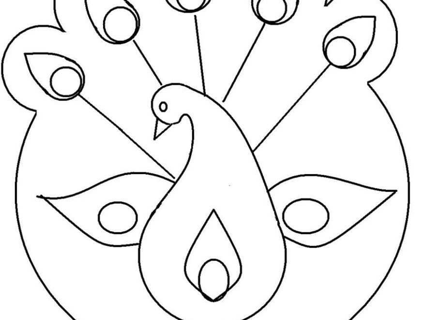 Rangoli Design Coloring Printable Page For Kids 4