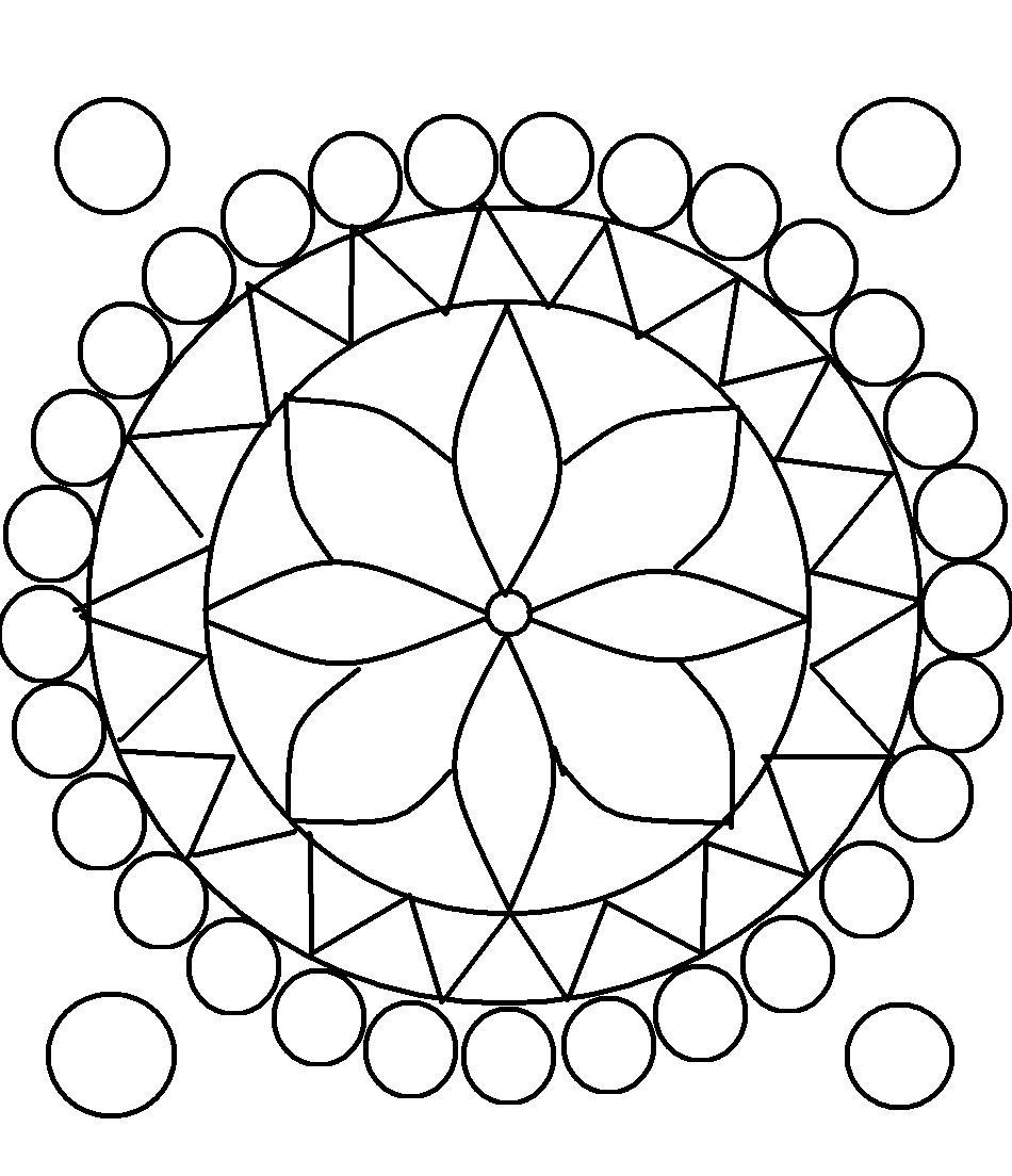 Printable Rangoli Designs For Kids