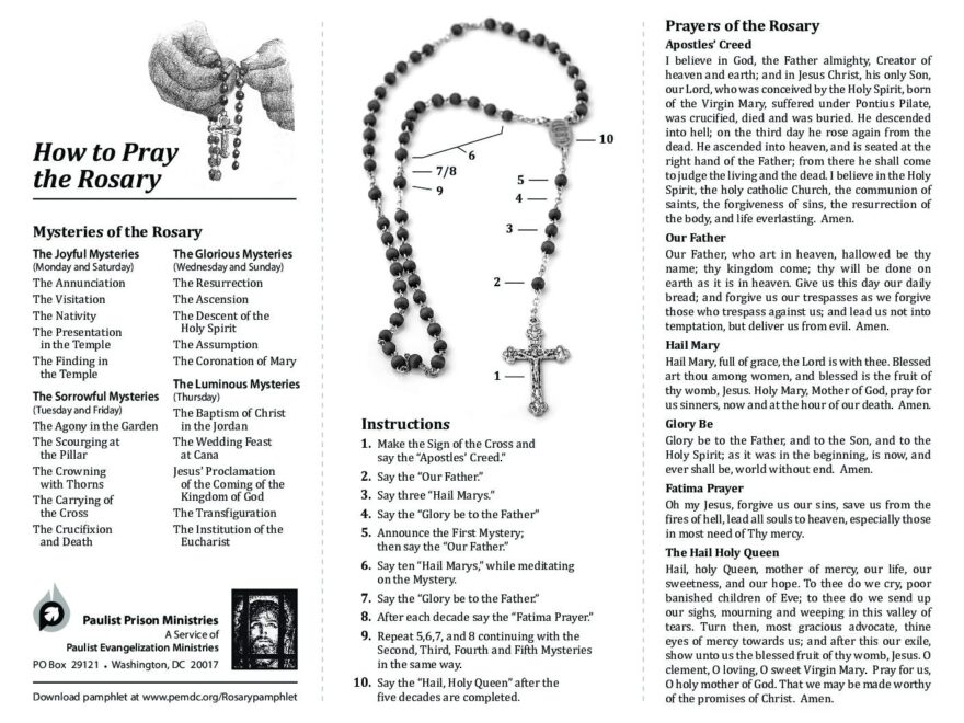 Rosary Pamphlet Paulist Evangelization MinistriesPaulist Evangelization Ministries