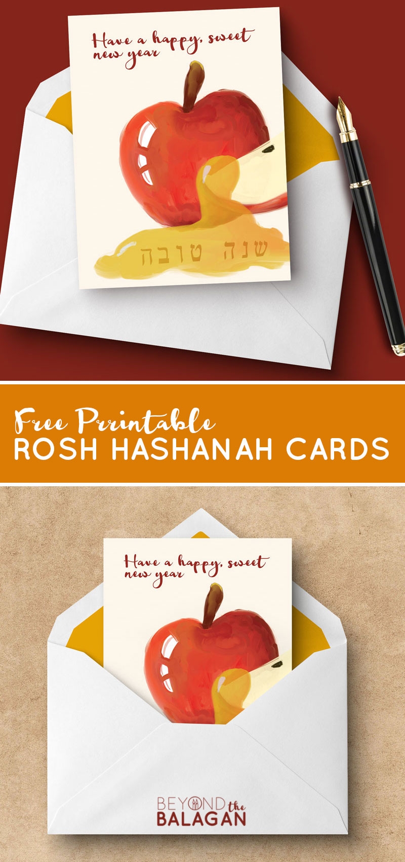 Rosh Hashanah Cards Free Printable Greeting Cards For The Jewish New Year