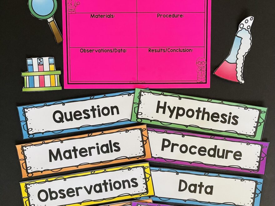 Science Fair Project Labels FREE CURRICULUM CASTLE