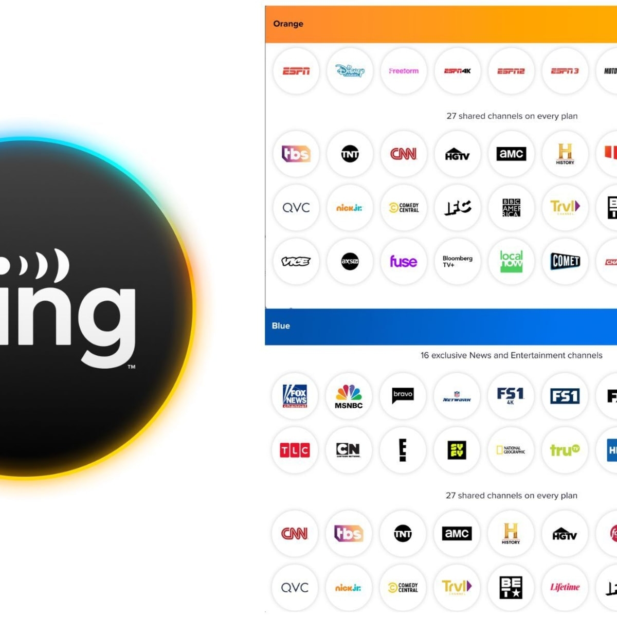 Sling TV Orange And Blue Channel List Updated May 2025 Yardbarker