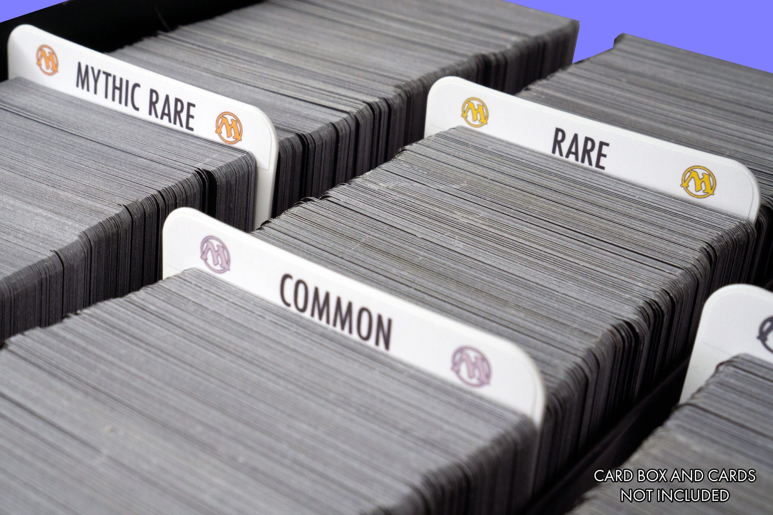 Sort MTG By Card Rarities Trading Card Dividers W FREE Labels Vertical Etsy