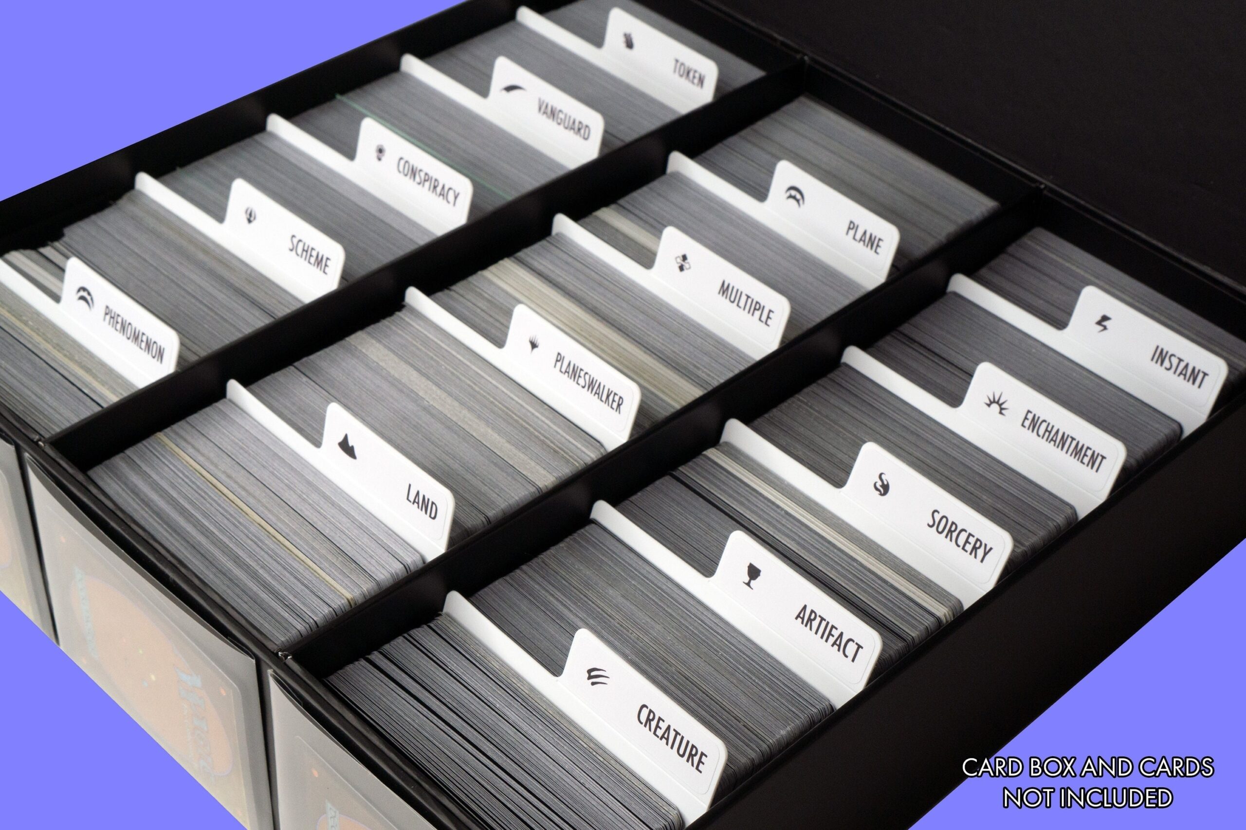 Sort MTG By Card Types Trading Card Dividers W FREE Labels Horizontal Etsy