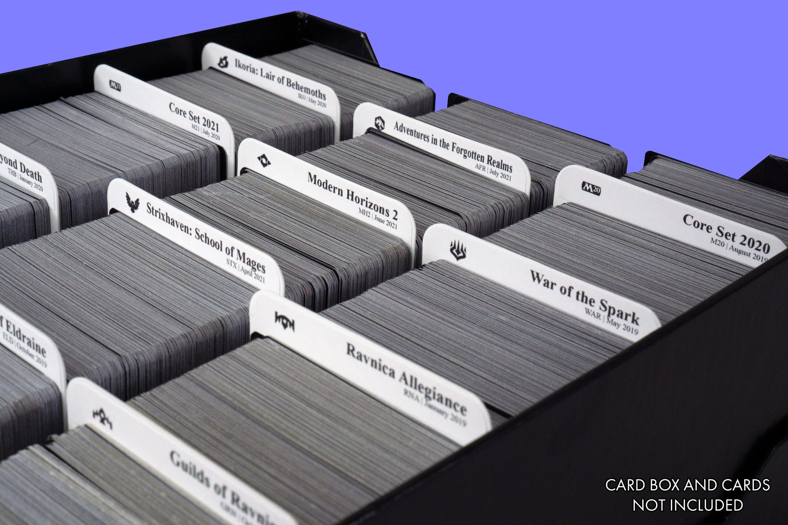 Sort MTG By Expansion Sets Trading Card Dividers W FREE Labels Vertical Etsy Norway