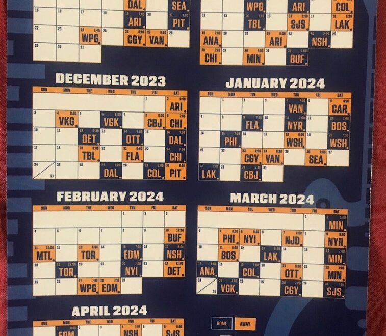 St Louis Blues 2023 2024 Magnet Schedule SGA 10 19 23 EBay