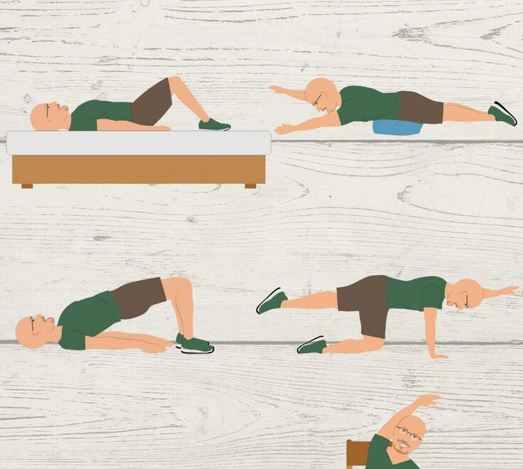 Strengthen Your Core 6 Effortless Exercises For Seniors Printable Chart