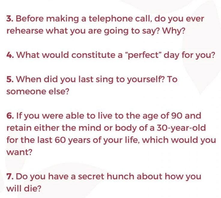 Surprising 36 Questions To Fall In Love In 2023 Printable Version