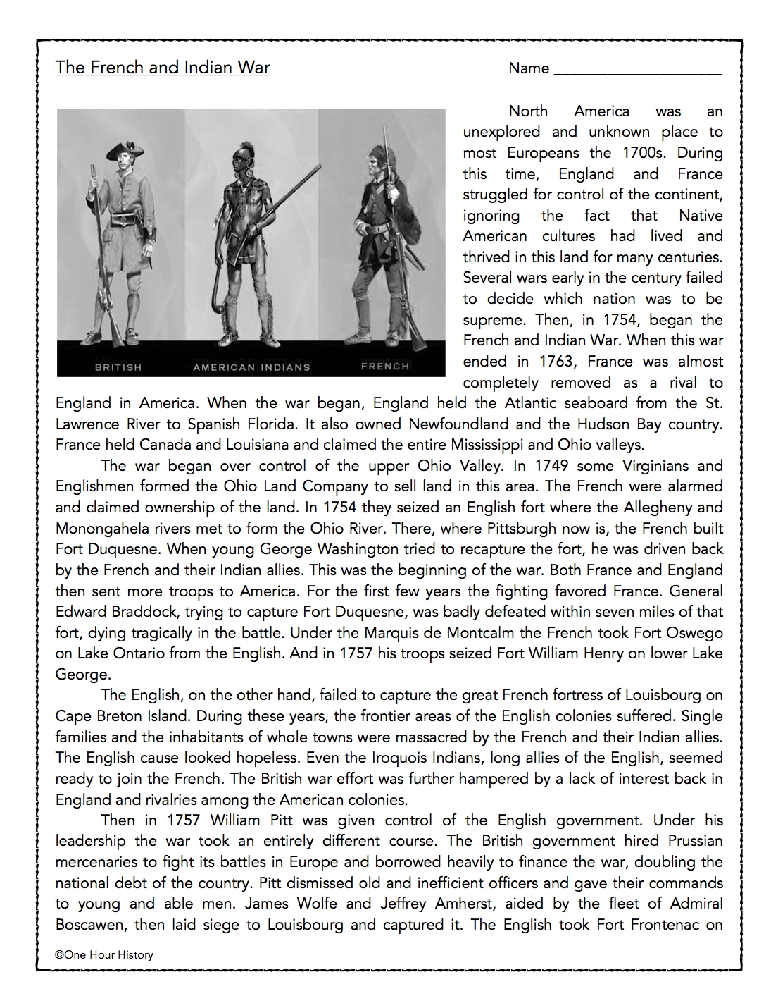 The French And Indian War Classful