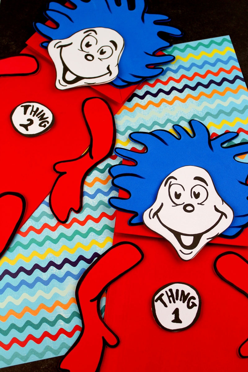 Thing 1 And Thing 2 Puppets Free Printable Template Moms And Crafters