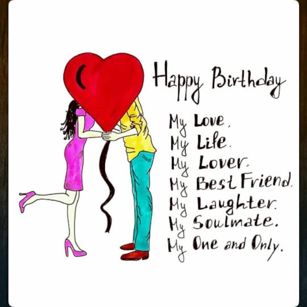 To My Husband Card Gift husband Birthday Card Cute Message Card For Husband Greeting Card For My Husband Birthday Digital Printable Etsy