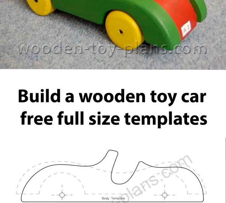 Toy Car Plans Free Pattern Instant PDF Download Single Seat Racing Car