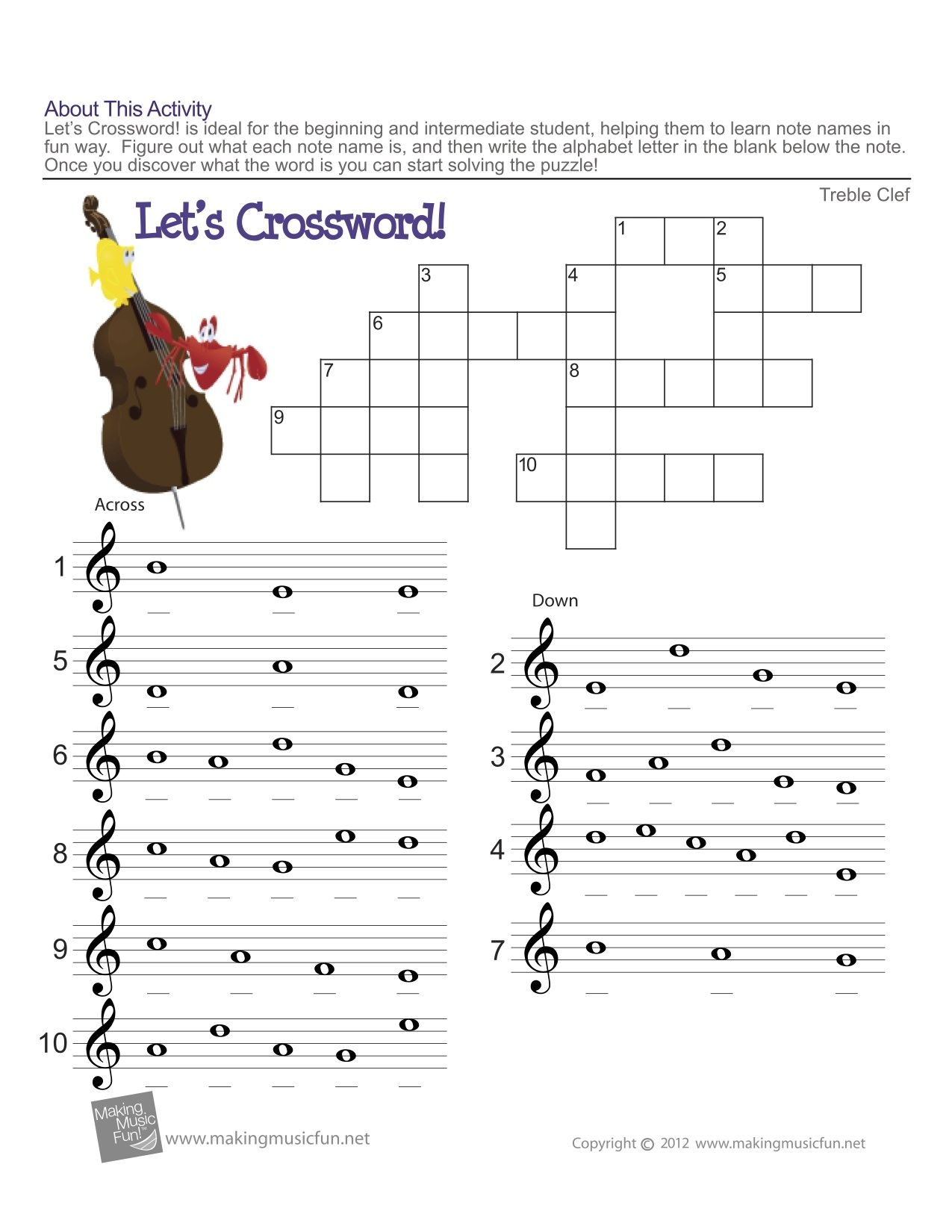Free Printable Music Theory Worksheets