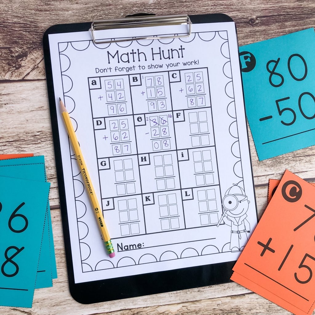 Two Digit Addition Subtraction With Regrouping The Teacher Wife