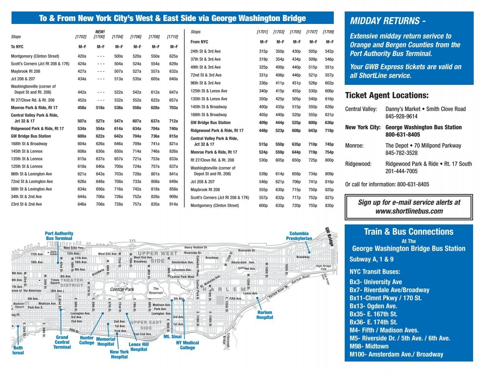 View Complete Schedule In PDF Coach USA
