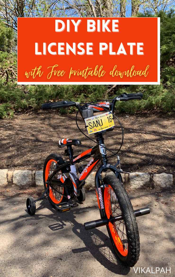 Vikalpah DIY Bike License Plate With Free Printable