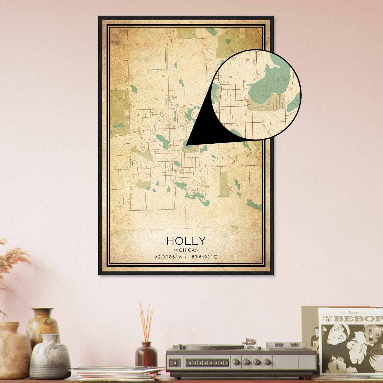 Printable Map Of Holly Michigan