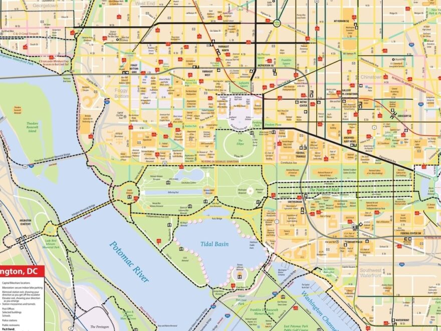 Washington D C Maps The Tourist Map Of D C To Plan Your Visit