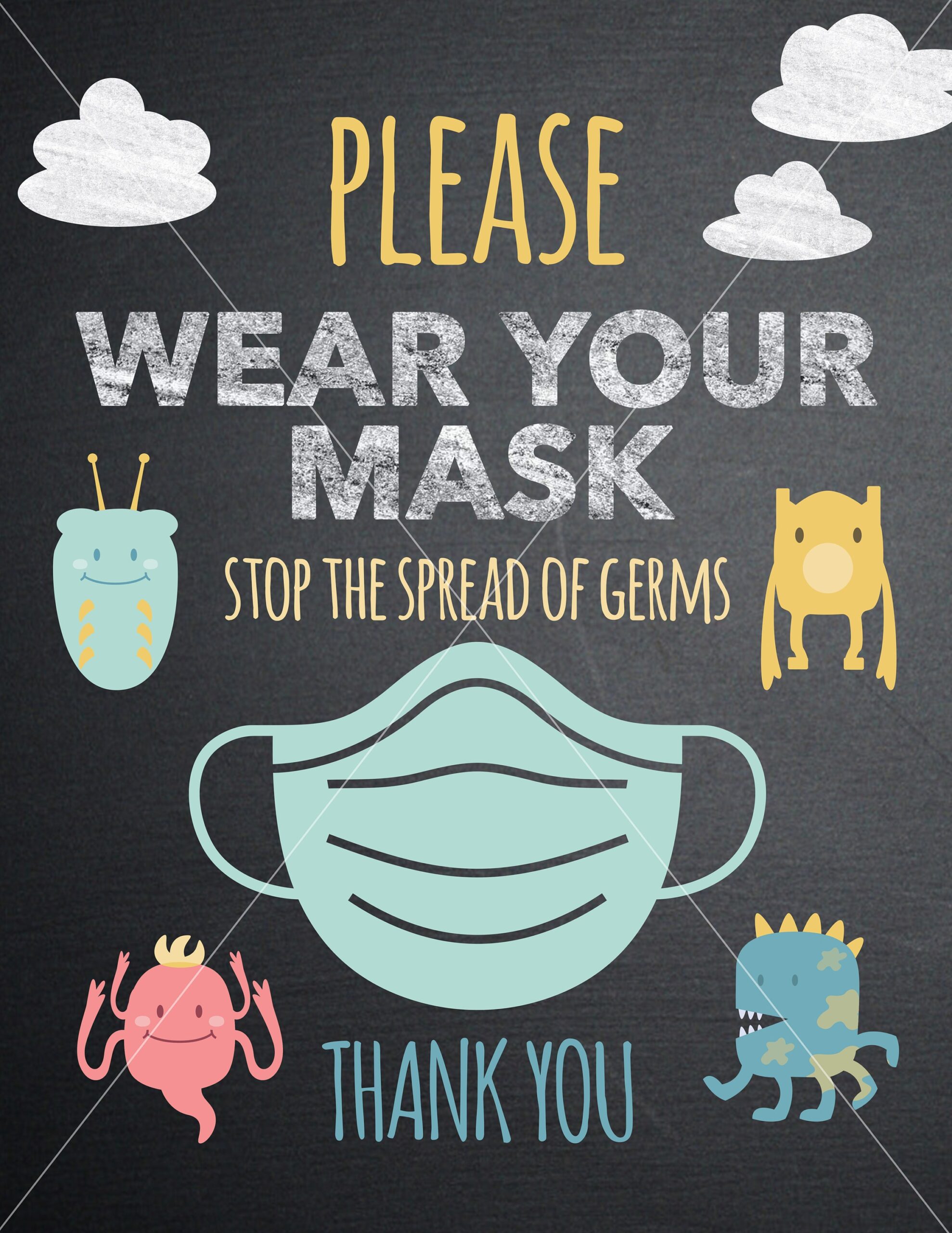 Wear A Mask Sign Printable