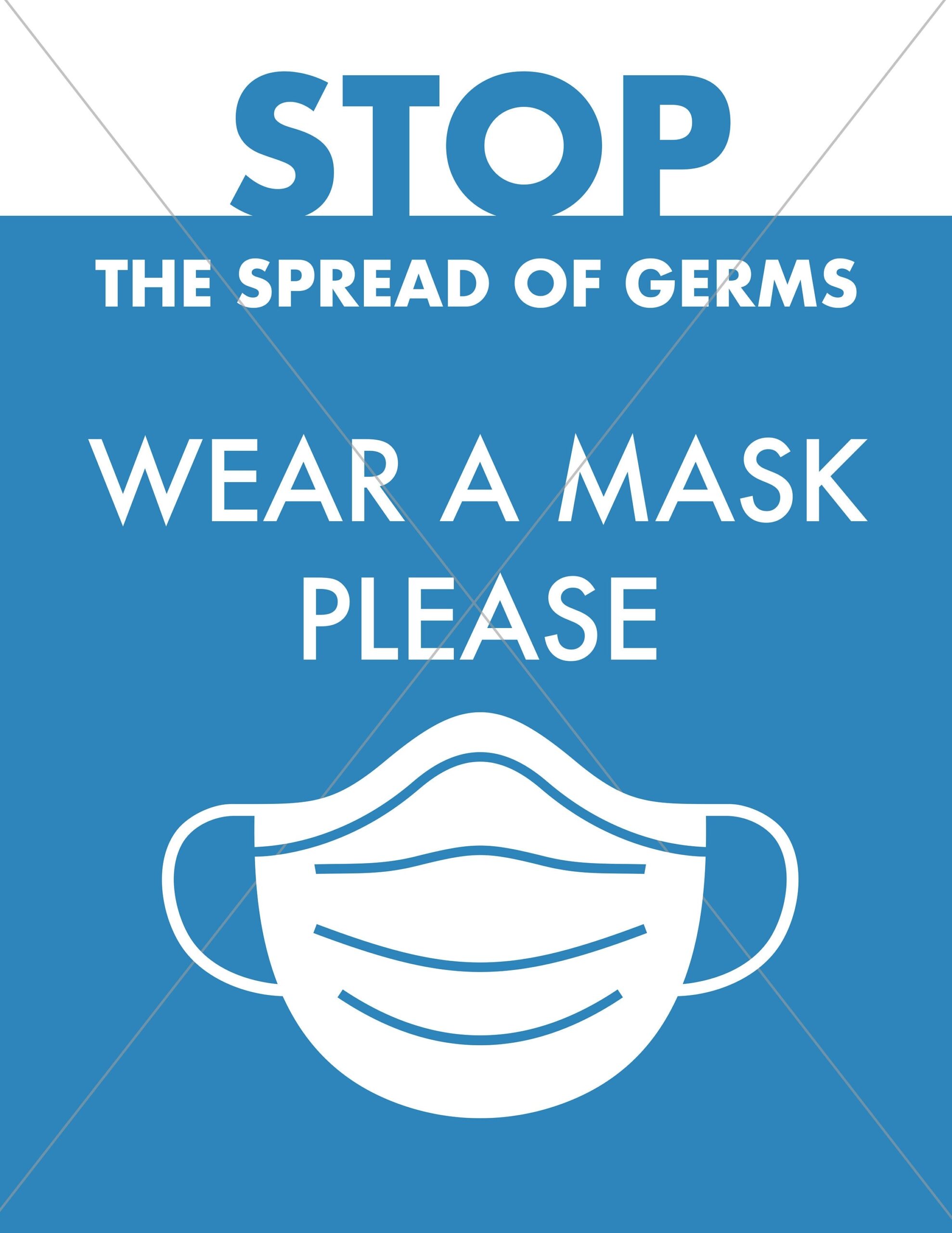 Wear A Mask Sign Printable INSTANT DOWNLOAD Please Wear A Mask Cover Your Face Mask Sign Mask Required Face Mask Required Etsy
