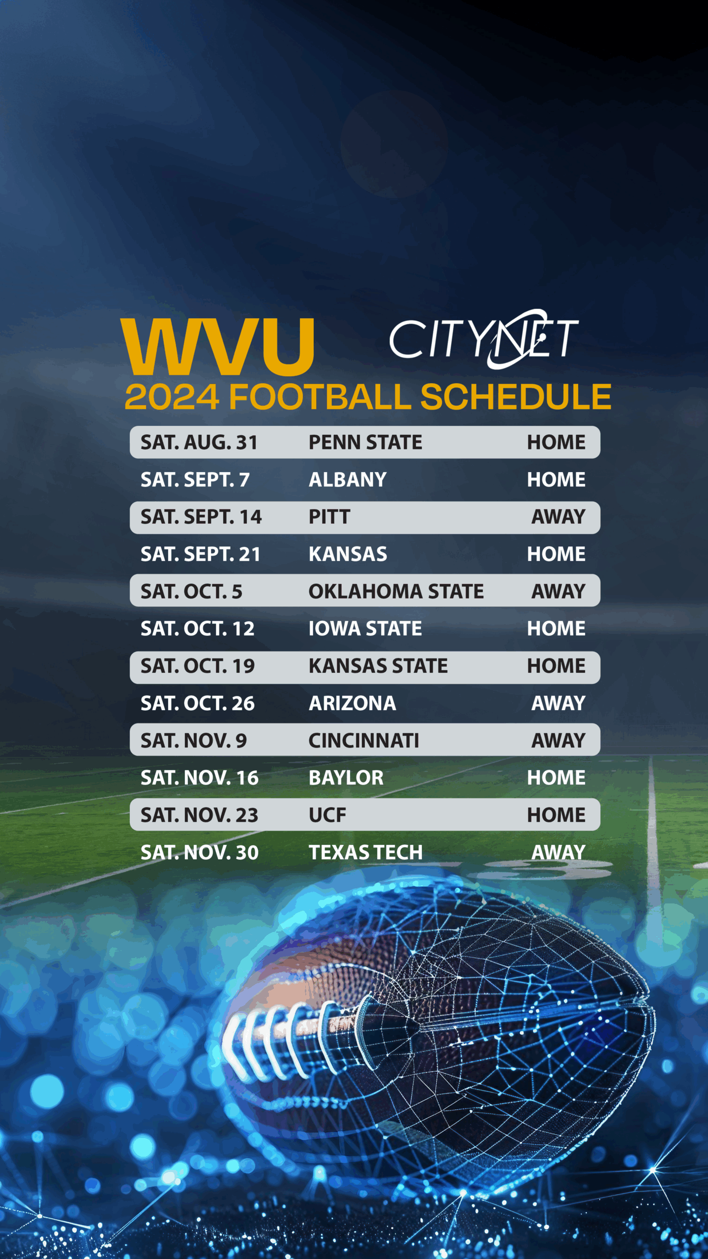 West Virginia Football Schedule 2025