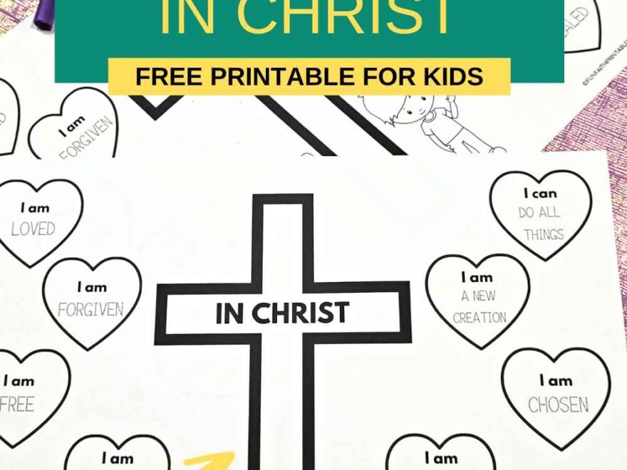 Who I Am In Christ Printable Free Who I Am In Christ Worksheet