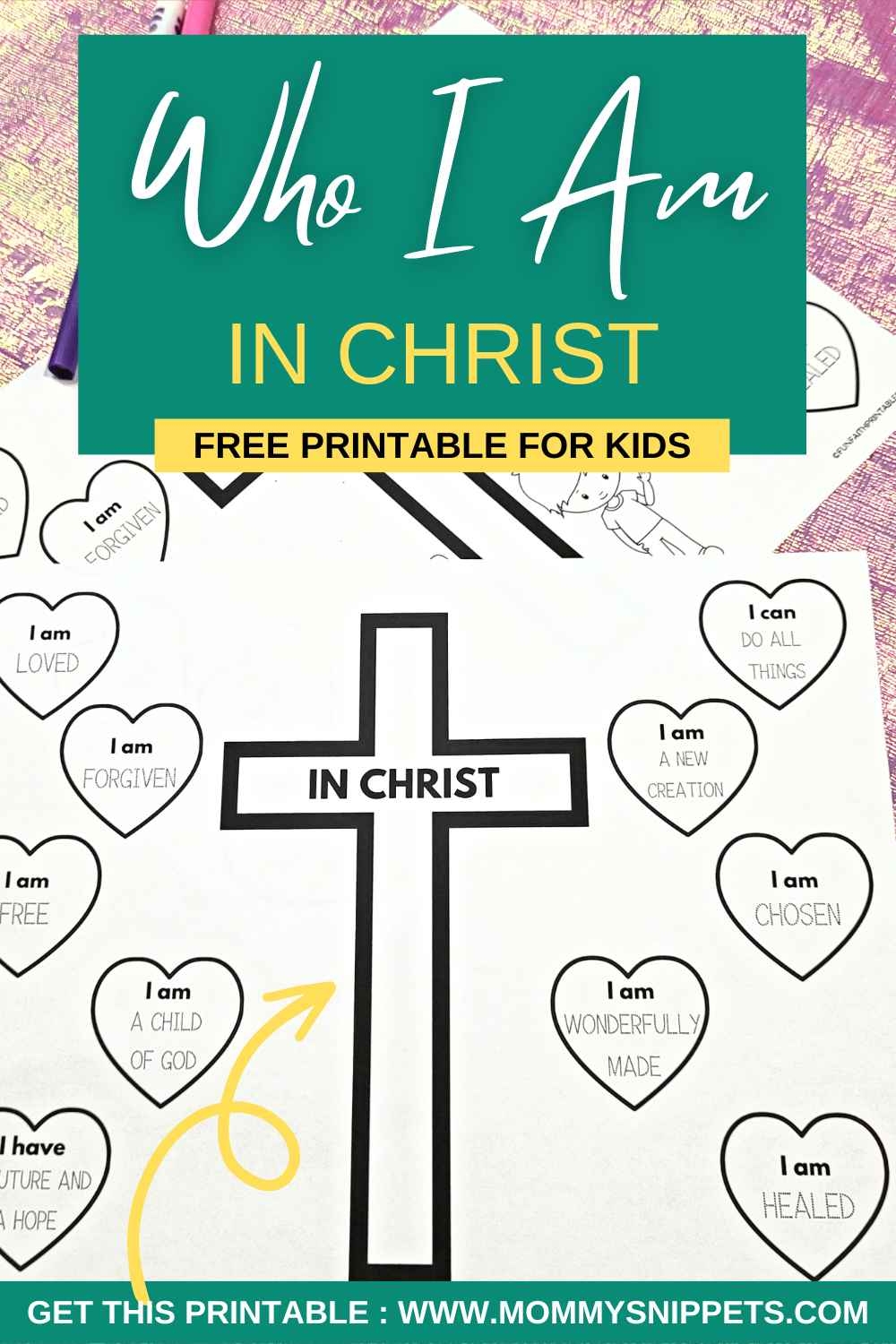 Who I Am In Christ Printable Free Who I Am In Christ Worksheet