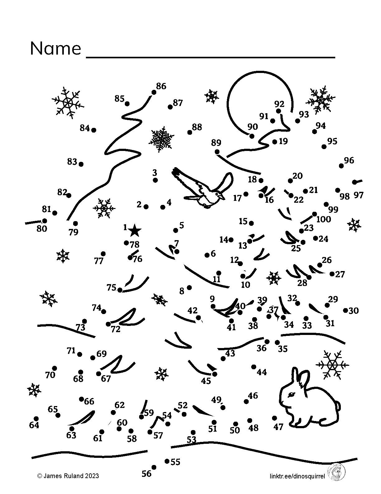 Winter Holiday Connect The Dots Counting 1 To 100 And 1 To 145 Fun Early Finisher Activity Or Morning Work Classful