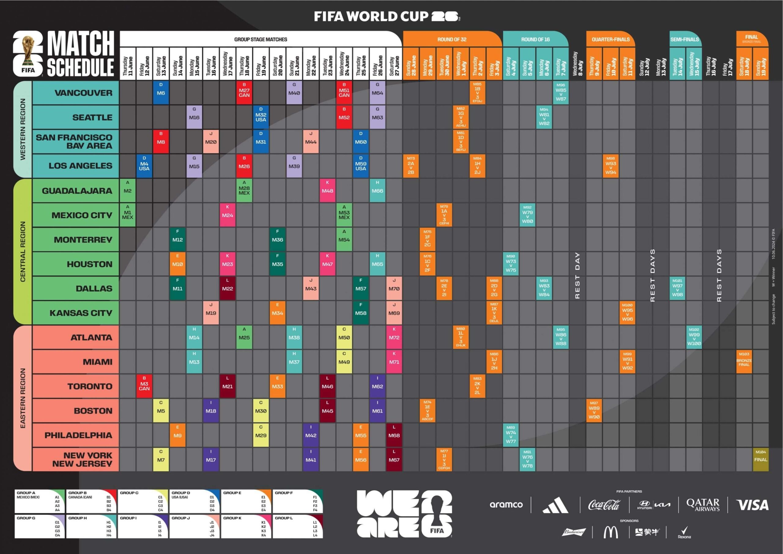 Fifa World Cup Schedule Printable