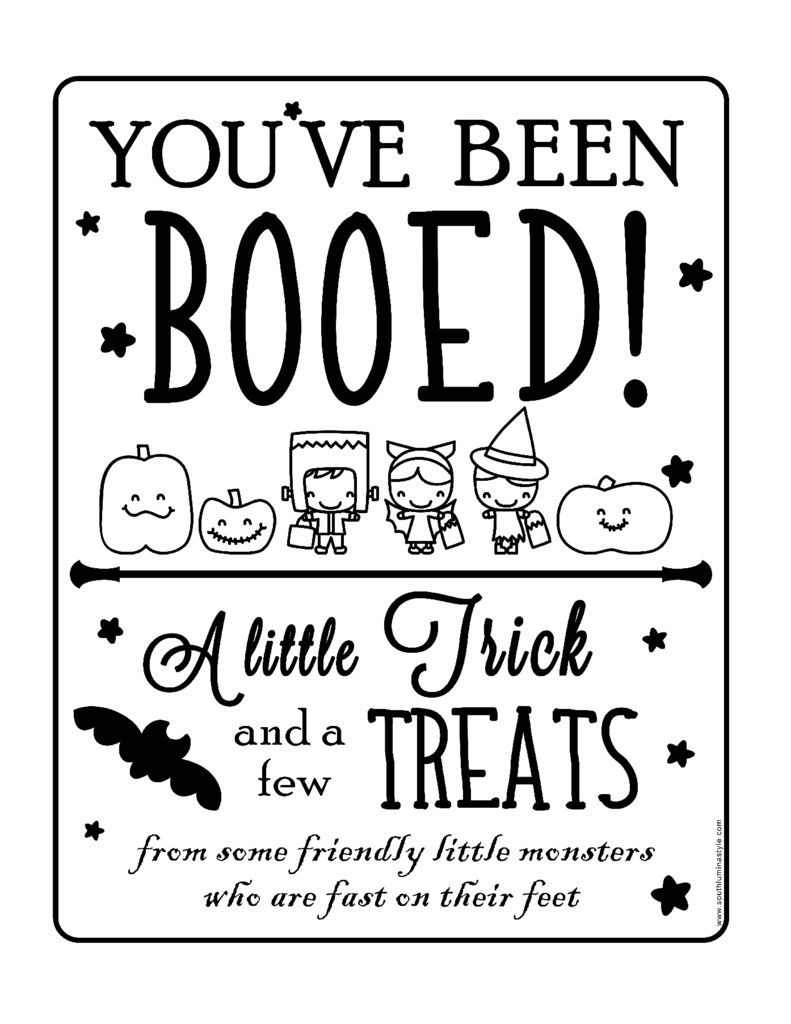 You ve Been BOOed Free Printable You ve Been BOOed Free Printable