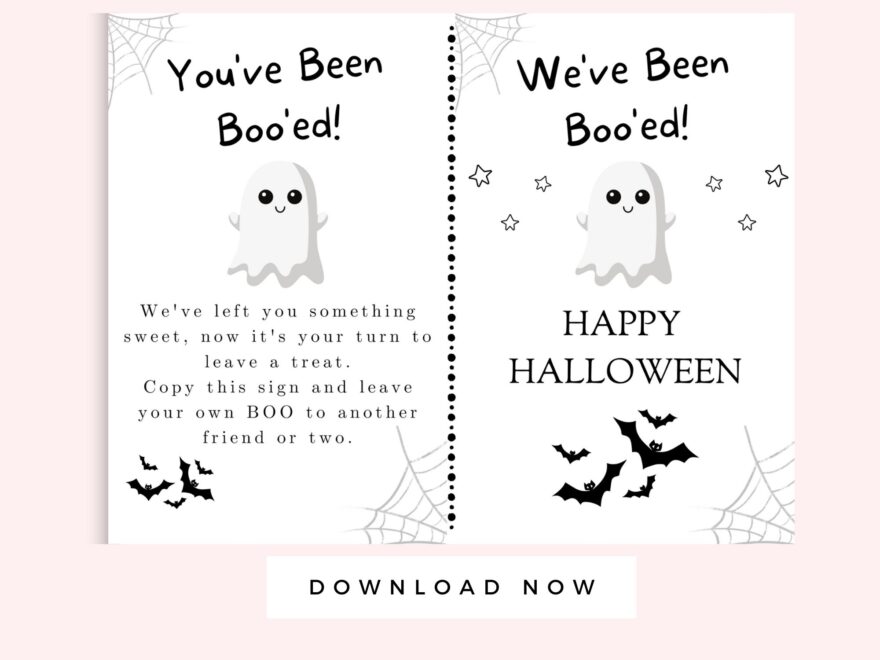 You ve Been Booed Printable Letter Black And White Halloween Boo Basket Halloween Kid Activity Neighborhood Boo Printable Sign Ghost Etsy