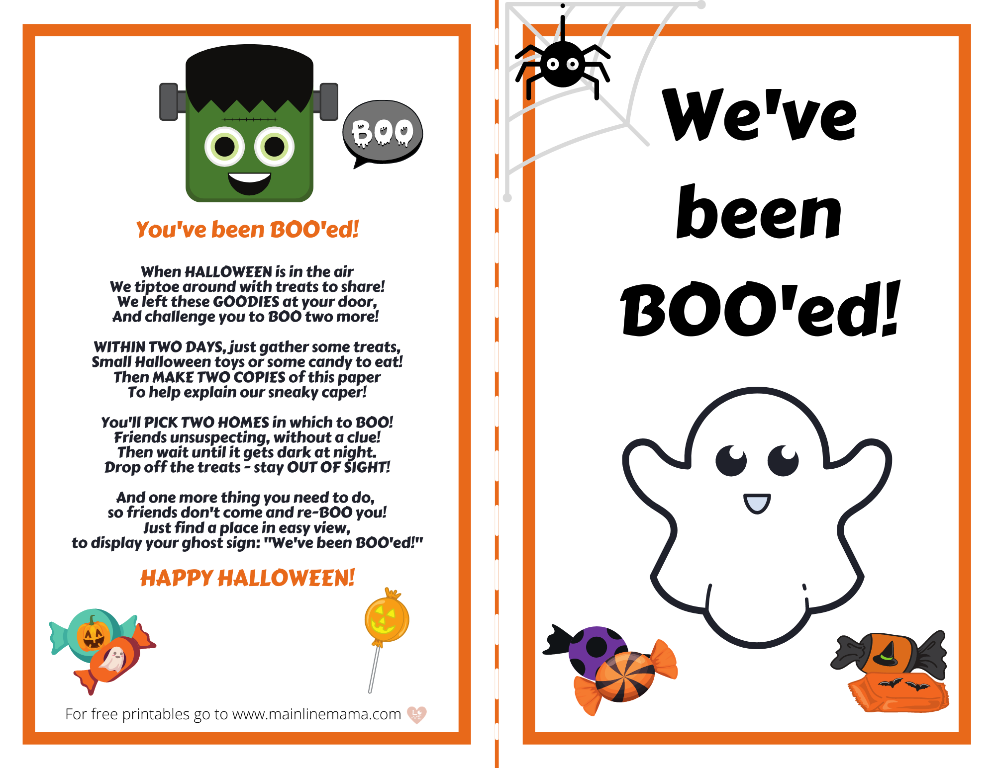 WeVe Been Booed Free Printable